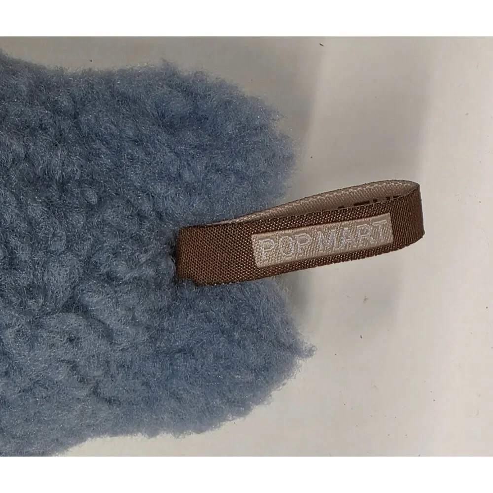 Pop Mart The Monsters Labubu Plush Doll Blue Monster Overalls Figure